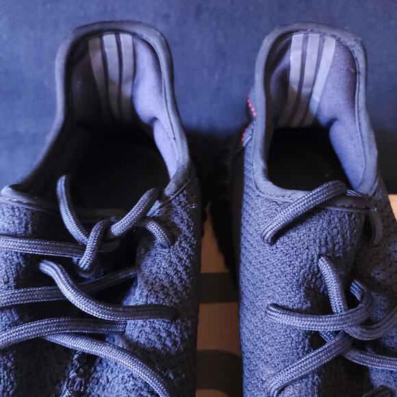 Mens Size 11.5 adidas Yeezy Boost 350 V2 Low Bred Black Shoes Authentic CP9652 - Picture 6 of 13